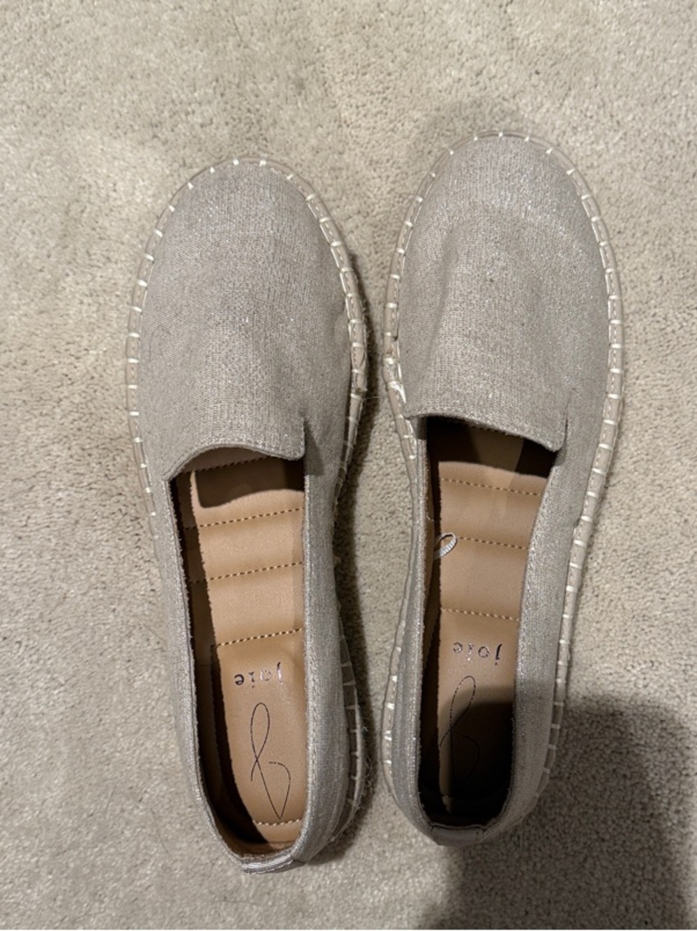 Joie Neutral Canvas Slip-On Espadrilles for Women - Picture 1 of 4
